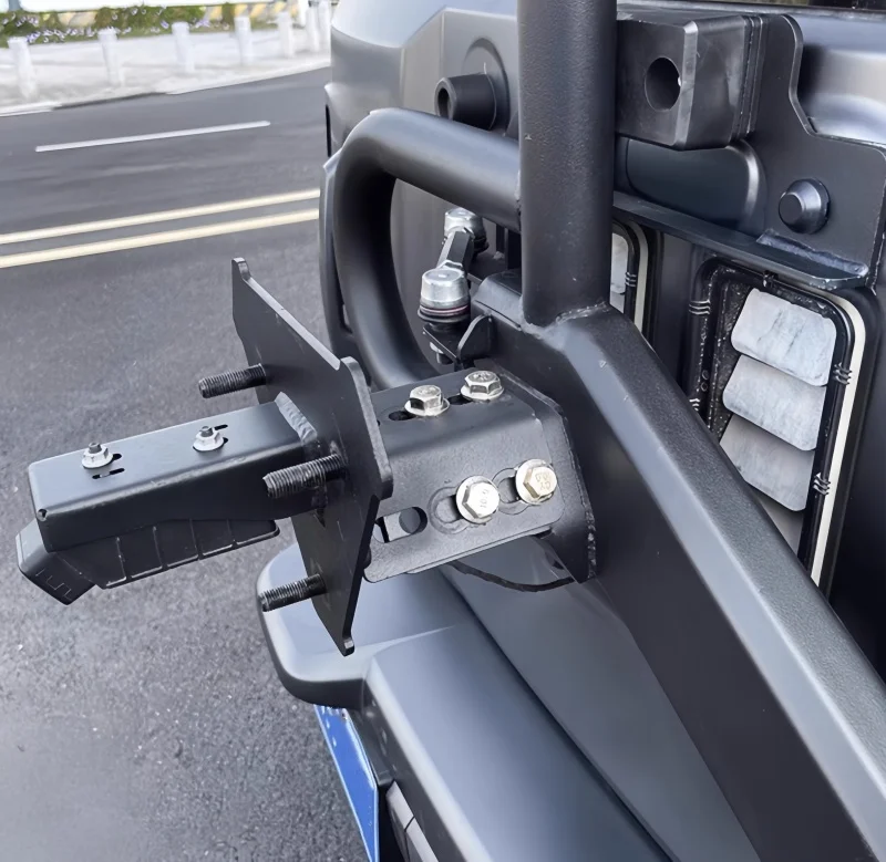 Car Tailgate Linkage Spare Tire Bracket Fit for Haval H9 2024 Auto Tailgate Multi-function Spare Tire Rack Exterior Accessories