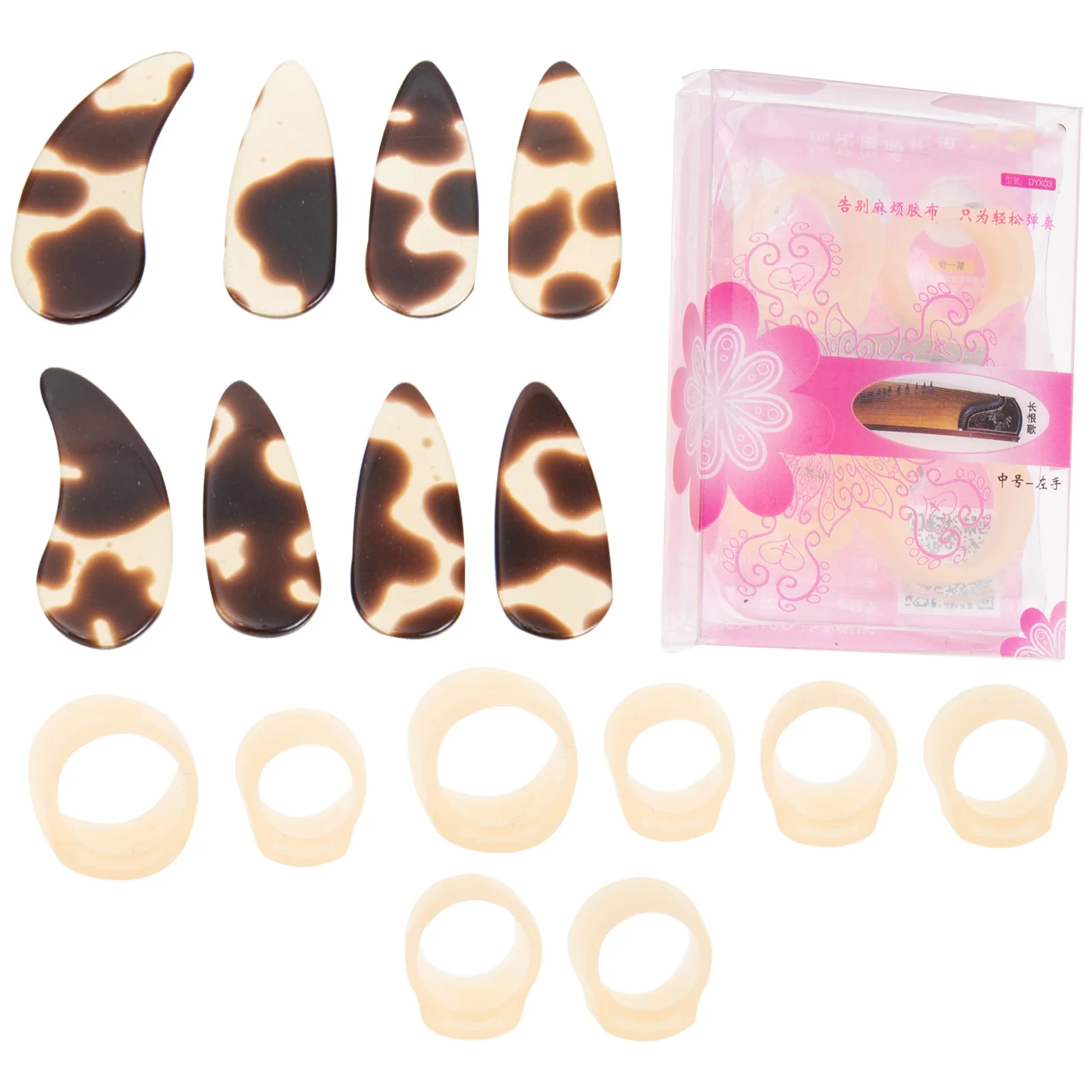 

1Set Guzheng Nail Protectors Silicone Finger Covers Breathable Anti Allergy Practice Supplies Guzheng Nail Covers