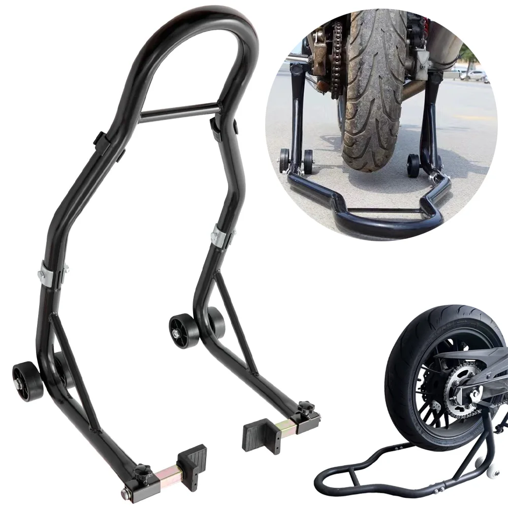 Motorrad-Hebeständer Universal Motorrad Komplettset 450KG Hinterrad-Gabelständer Auto-Radstützrahmen Reifenreparaturwerkzeug