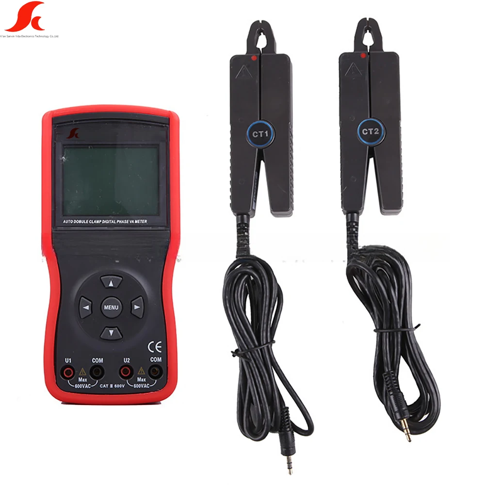 Multi-Function Digital Volt-Ampere Meter with Double Clamp