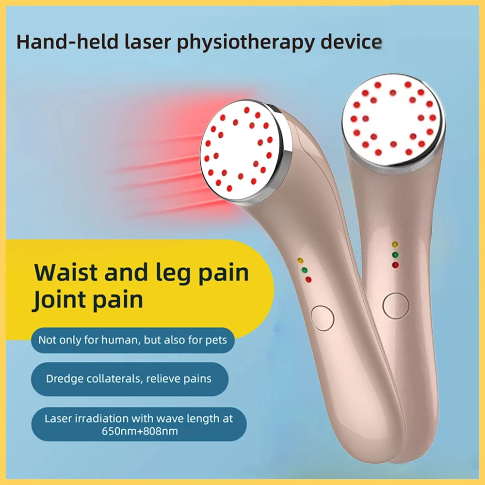 

Cold Laser Therapy Device 650nm 850nm Sport Injuries Sciatica Heel Spurs Neck Pain Relief Pet Red Light Therapy