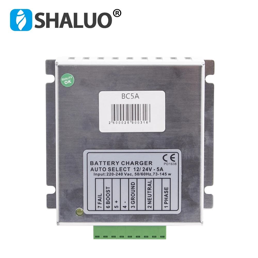 BC5A 12V 24V 5A Diesel Generator Auto Intelligent Battery Charger Module Float Chargers Sale Circuit Adapter Generator Parts