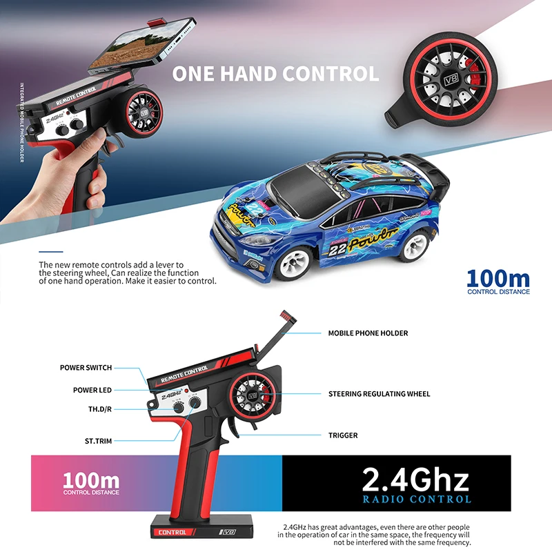 WLtoys 1:28 284131 284010 2.4G Racing Mini RC Car 30KM/H 4WD Electric High Speed Remote Control Drift Vehicle Toys for Boys view 6
