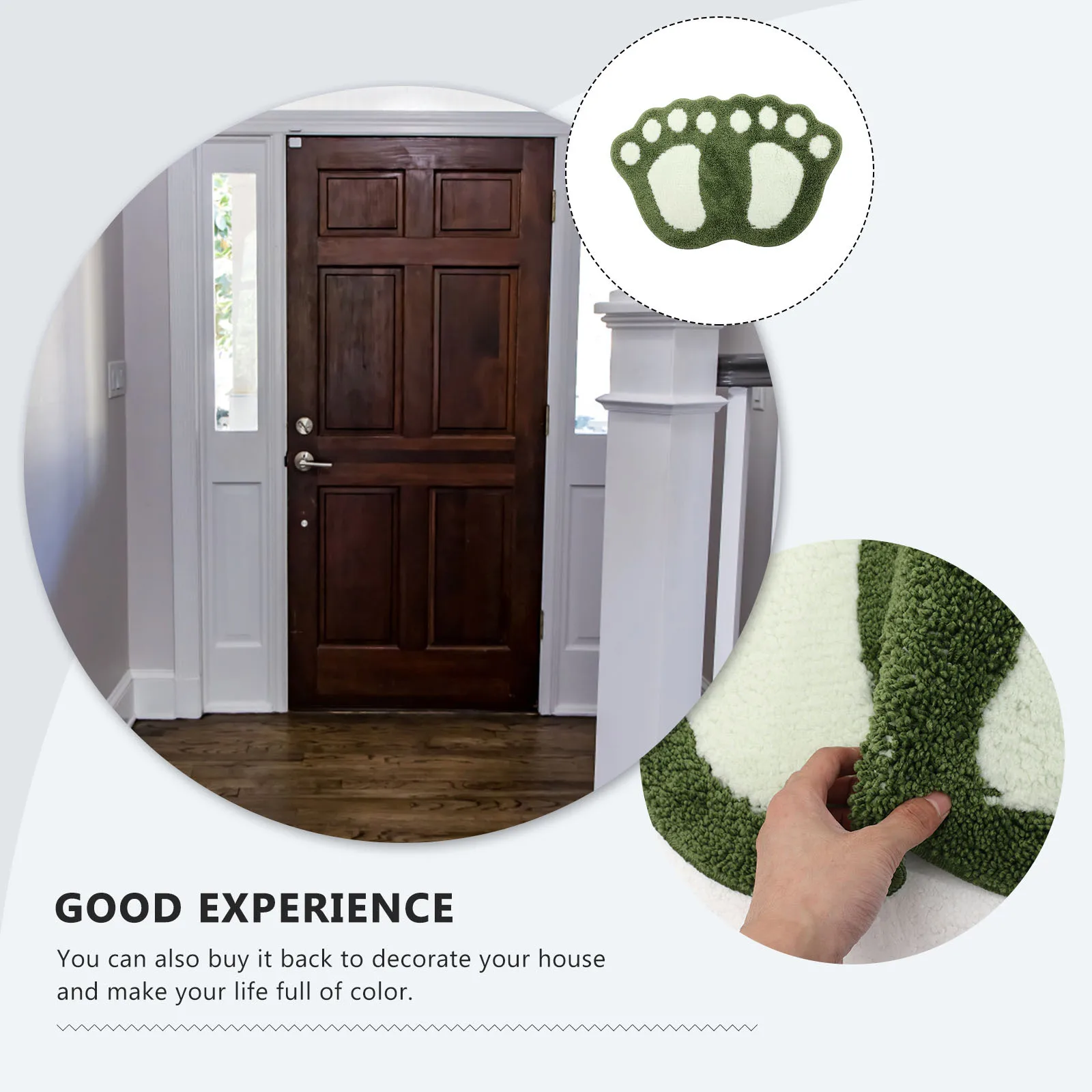 

Water Absorption Bathroom Mat Anti-Skid Floor Pad Quick Dry Decorative Ground Mat For Home Bathroom Decor Modern Absorbent Rug