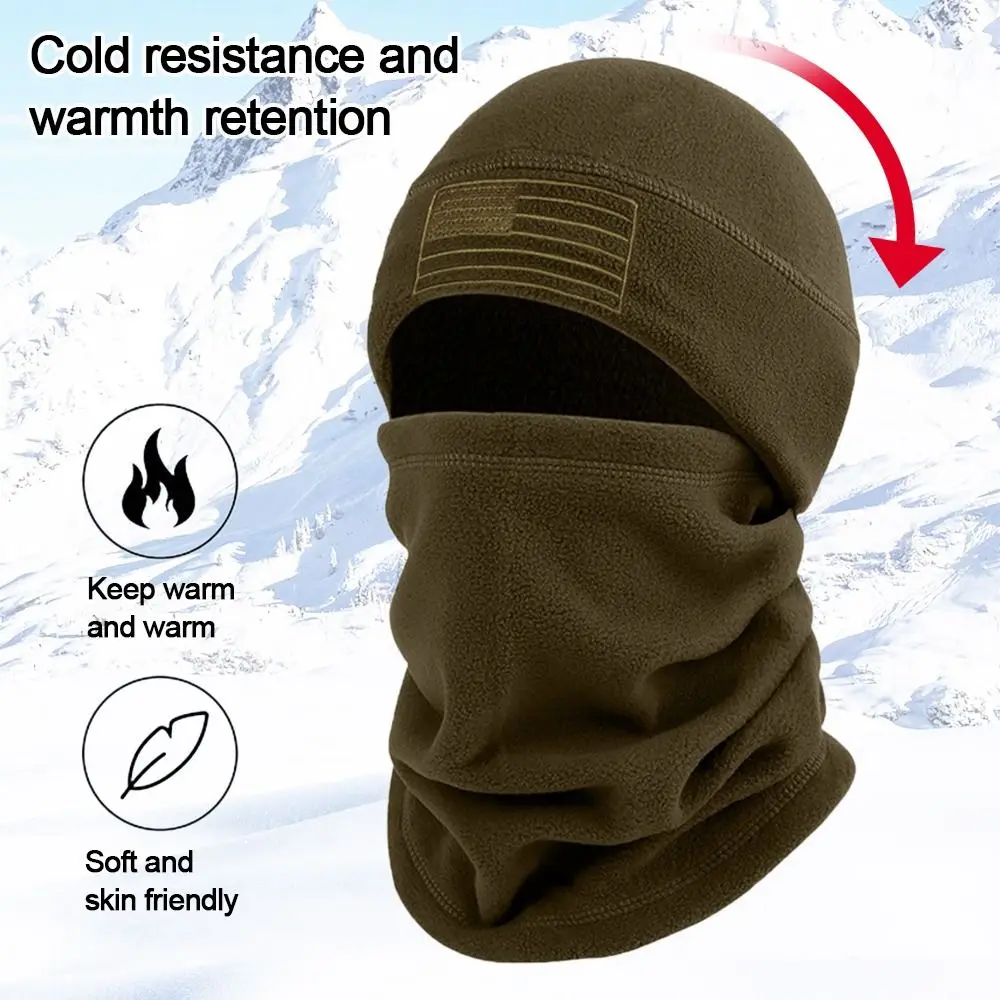 Fleece Hat Scarf Set Riding Sets Thick Solid Color Beanie Scarf Bonnet Women Men