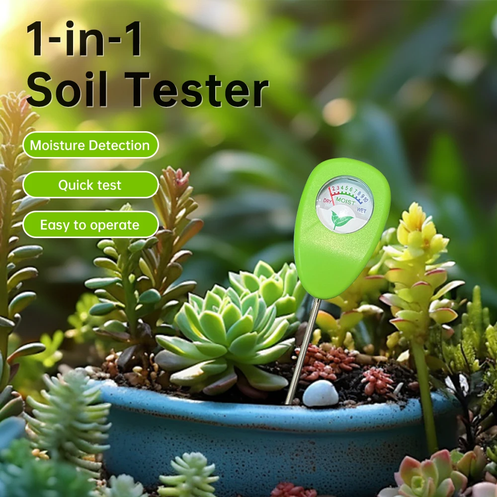 Soil Moisture Detector Hygrometer Tester for Home Gardening Farm Planting No Battery Needed Plug and Play Soil Moisture Metre
