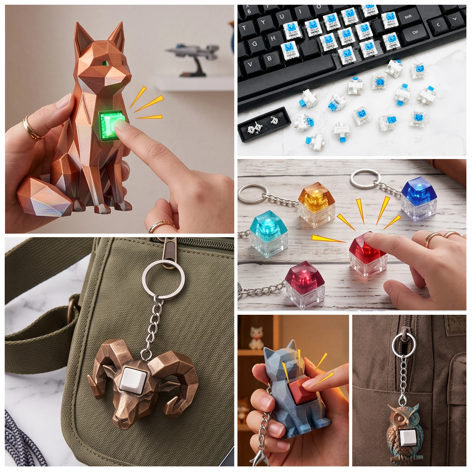 150 Adet Mavi Mekanik Anahtar - Switch Puller Keycap Puller Kit incelemesi ve fiyatı