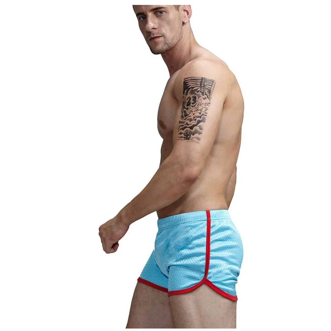 AIMPACT-pantalones cortos deportivos transpirables para hombre, Shorts de secado rápido para culturismo, Fitness, Jogger, gimnasio