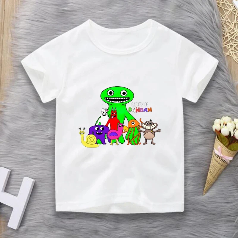 Kids Garten Of BanBan T Shirts Boys Girls Cartoon T-shirts Children Short Sleeves Tshirts Toddler Anime Tee Tops Camiseta