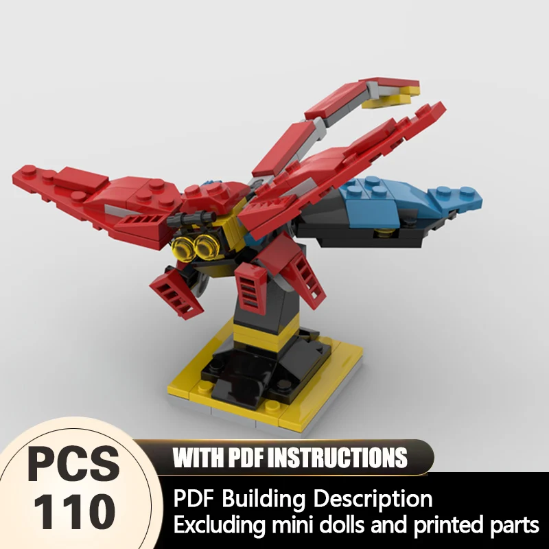 Creators Animal Series Model MOC Building Bricks Apex Predator Dragonfly Modular Technology Gifts Holiday Assemble Children Toys