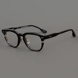 Top Quality Designer Handmade Acetate Prescription Glasses Frames Men Women Retro SquareEyeglass Frames Leader Fashion Eyewear