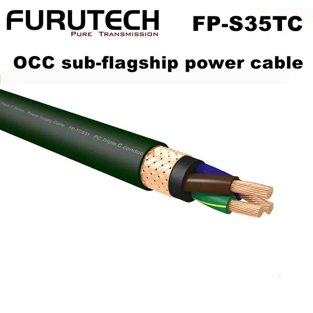 New original FURUTECH FP-S35TC/FP-TCS31 OCC New sub-flagship HiFi audiophile Power cord High power HiFi power cord Upgrade cable