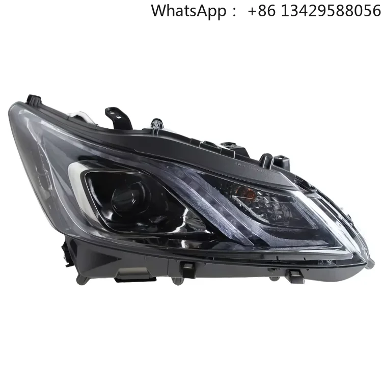 For Toyota 14th Generation New Crown LED Headlight Assembly Japanese Version 6000k Color Daytime Running Light Dual Light Lens