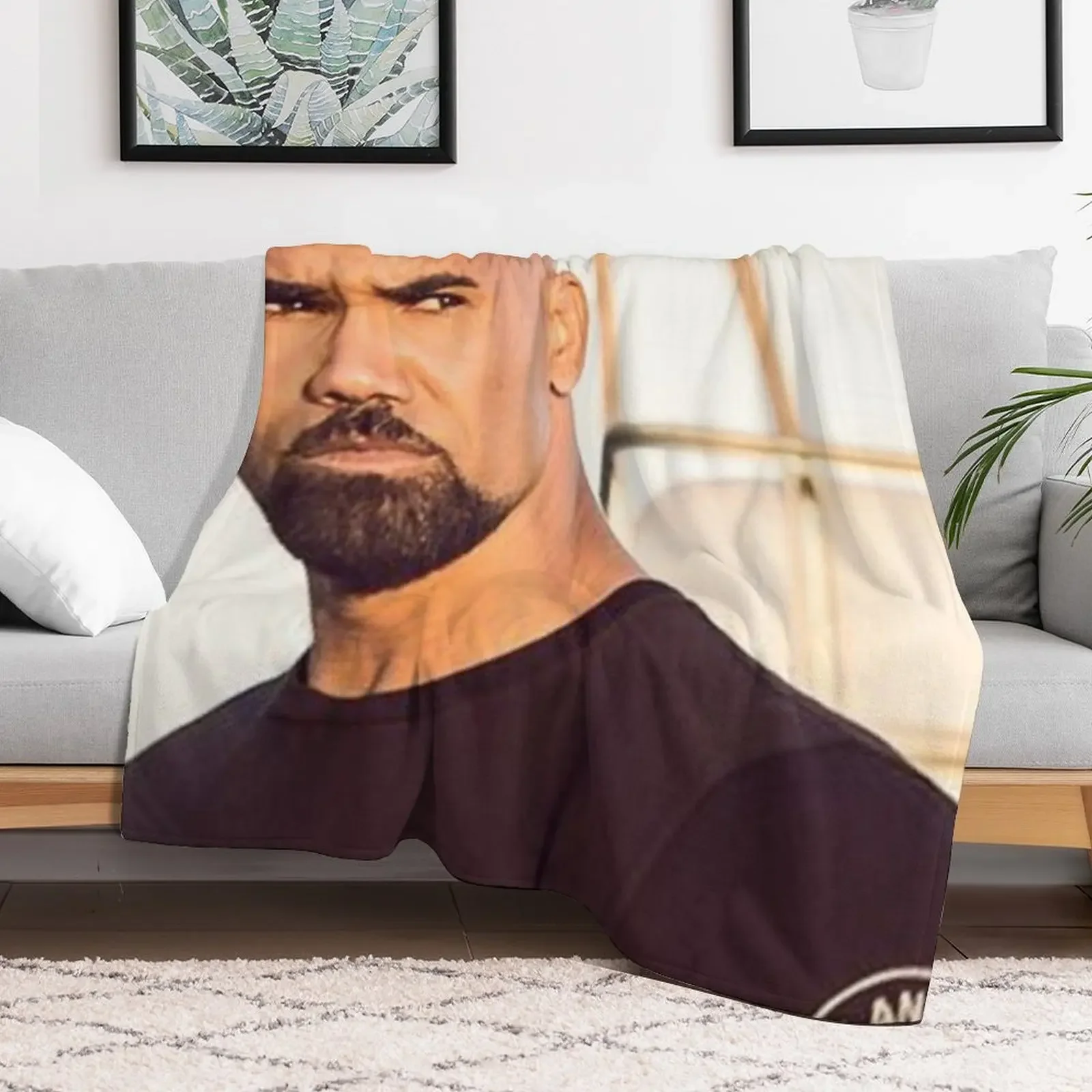 shemar moore Throw Blanket Personalized Gift Polar Blankets For Bed Blankets