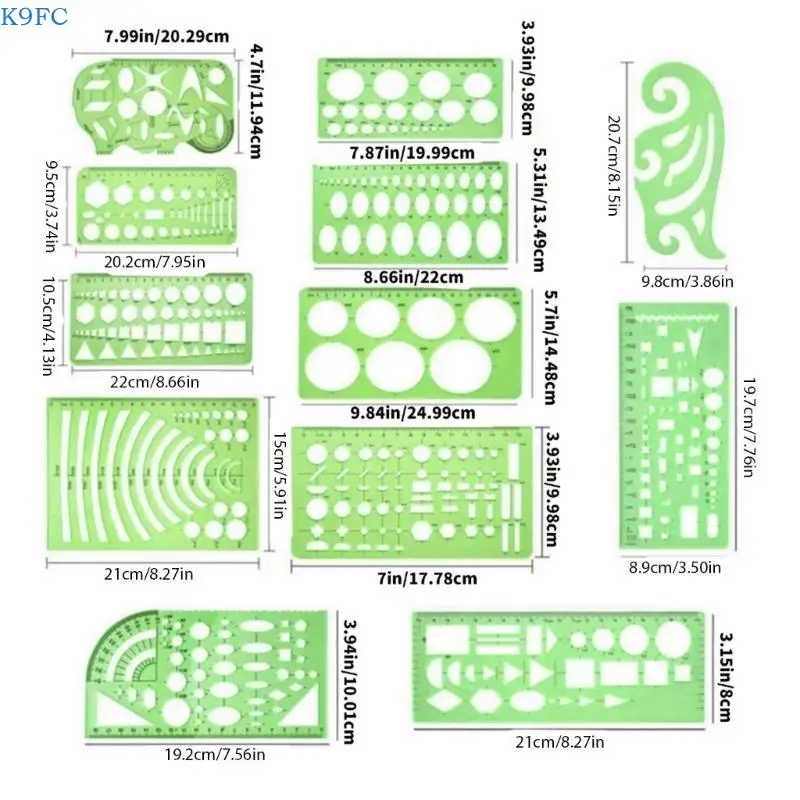 Modelli disegno geometrico professionale K9FC Modelli misurazione