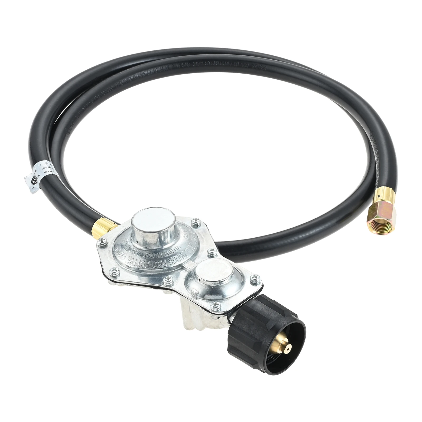 5FT Two-Stage Propane Regulator with Hose QCC1 & 3/8