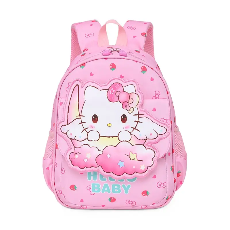

Sanrio Hello Kitty Themed Large Backpack for School Children Anime Cartoon style Cute Design with Spacious Compartment