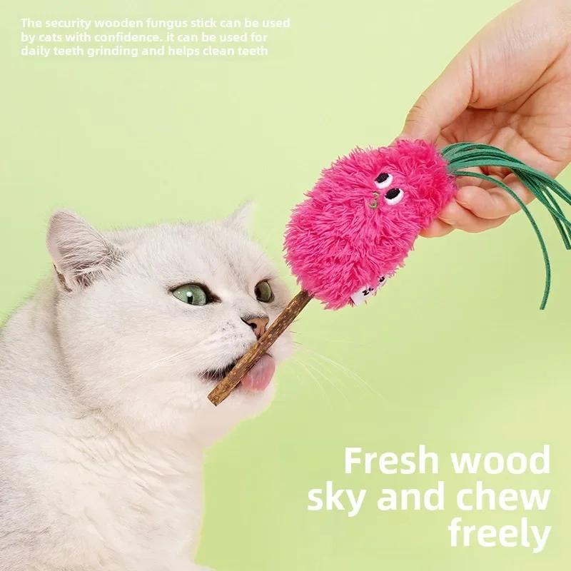 Zeze @ Wood Polygonum Catnip Cat Toys, Teasing Stick, Teasing Stick, Self-Hi Cat Supplies, Chinese Famous Brand