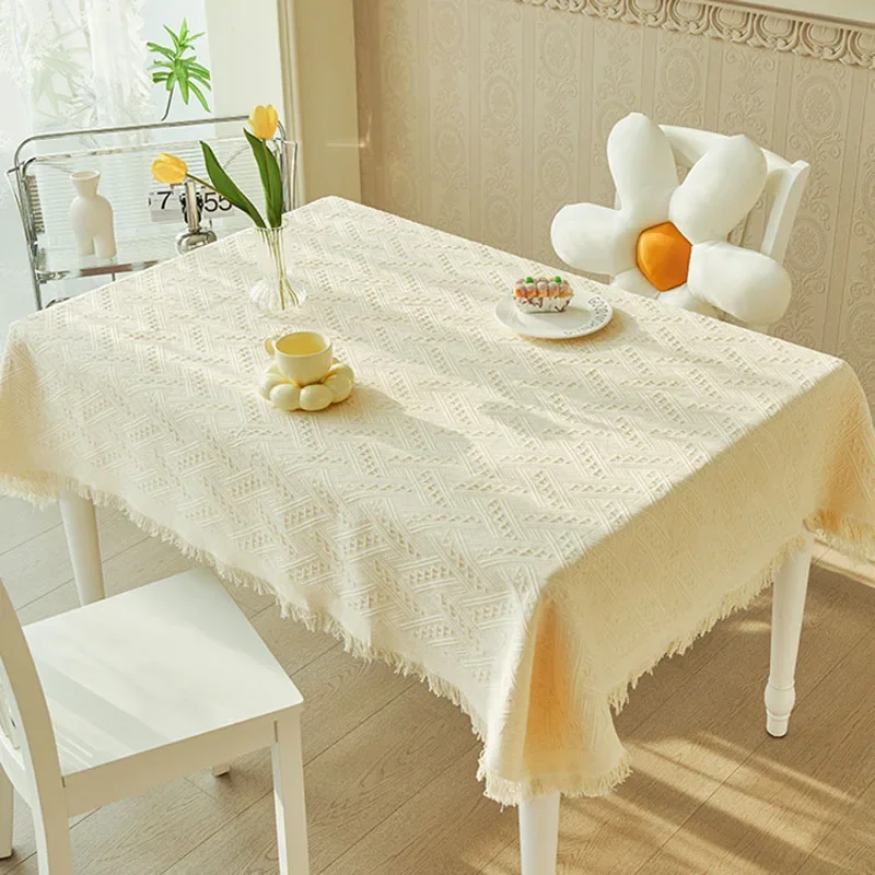 Noy 6640 Lace white round table tea table bedside table desk tablecloth