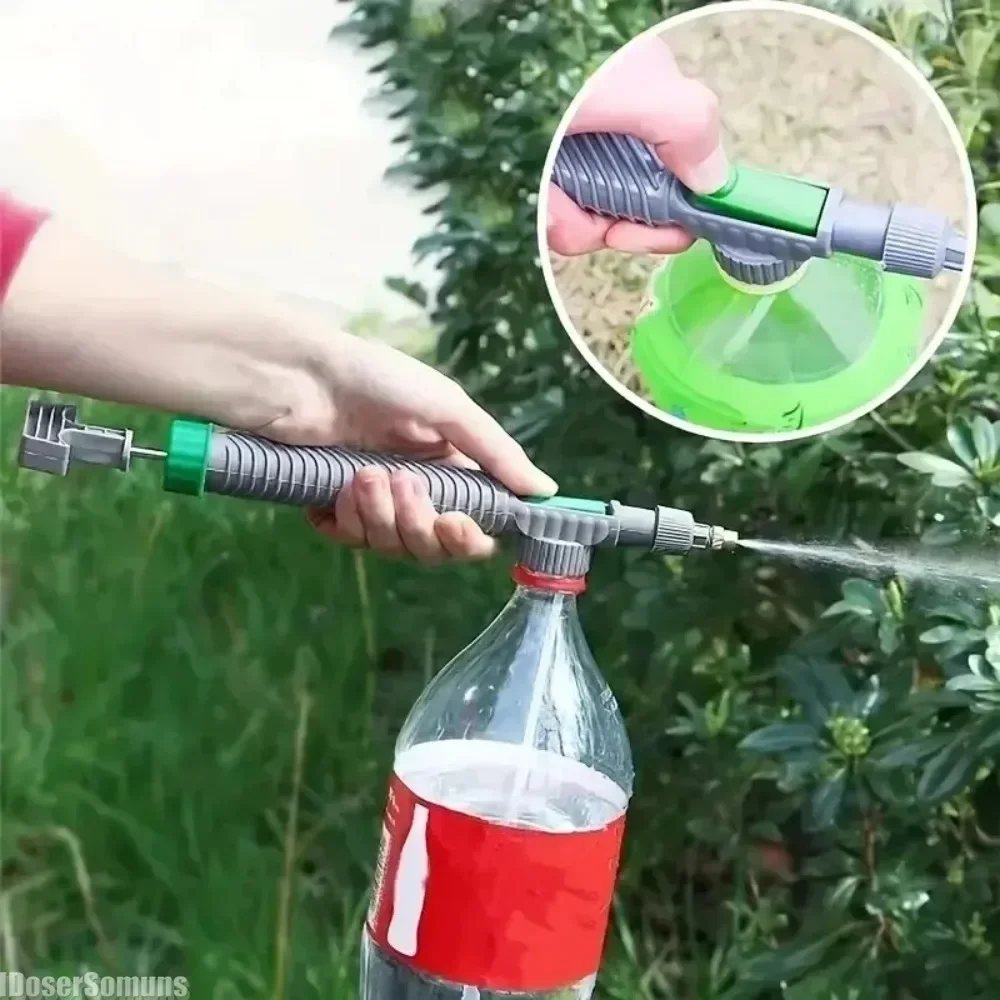 

1PC Manual High Pressure Air Pump Sprayer Adjustable Drink Bottle Spray Head Agriculture Pressure Nozzle Garden Watering Tool