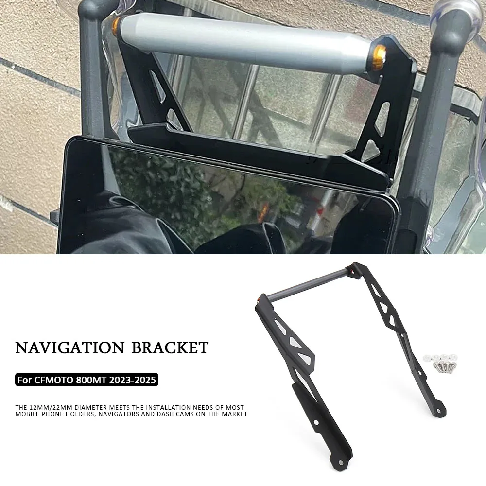 

Navigation Bracket CF 800 MT 2023 2024 2025 800mt Motorcycle Front Wireless charging Mobile Phone GPS Mount For CFMOTO 800MT