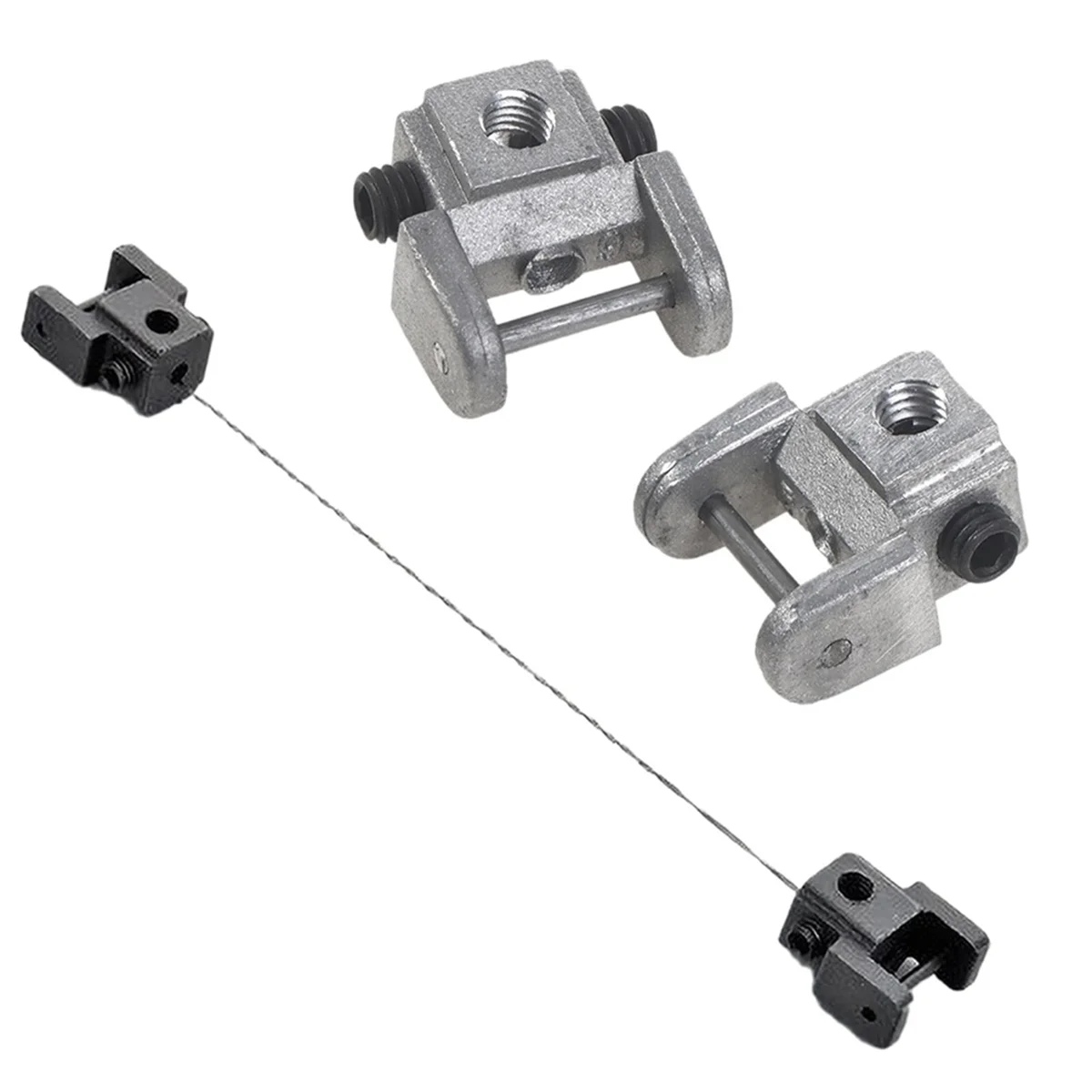 2 pezzi supporti per lame per sega a scorrimento kit di conversione adattatore senza pin supporti per lame superiori/inferiori in metallo XY