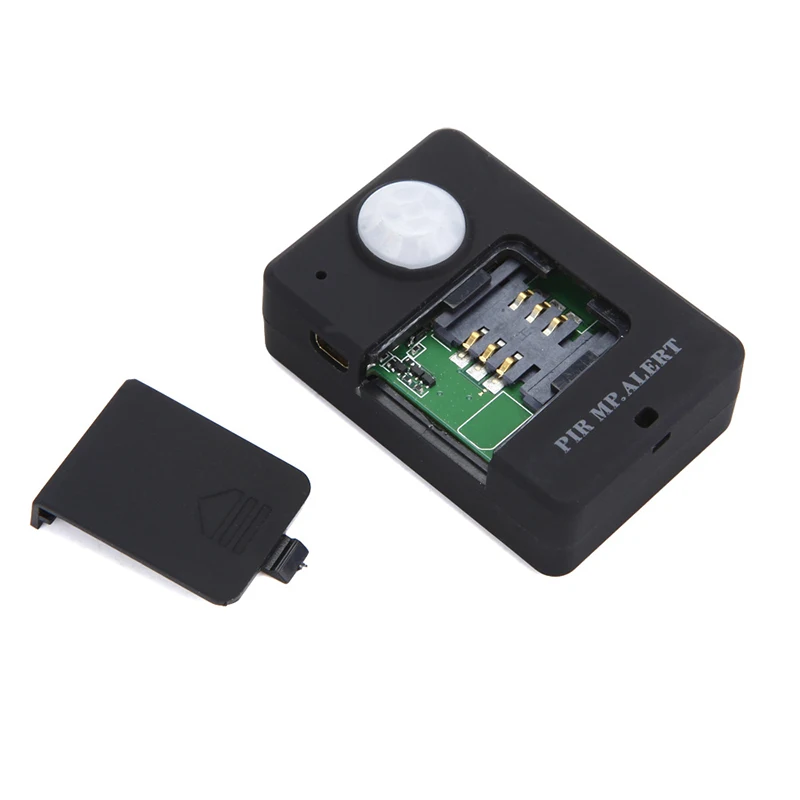 1x mini Monitor de detección de movimiento inalámbrico GSM, Sensor infrarrojo PIR MP, alarma A9, alta senditividad