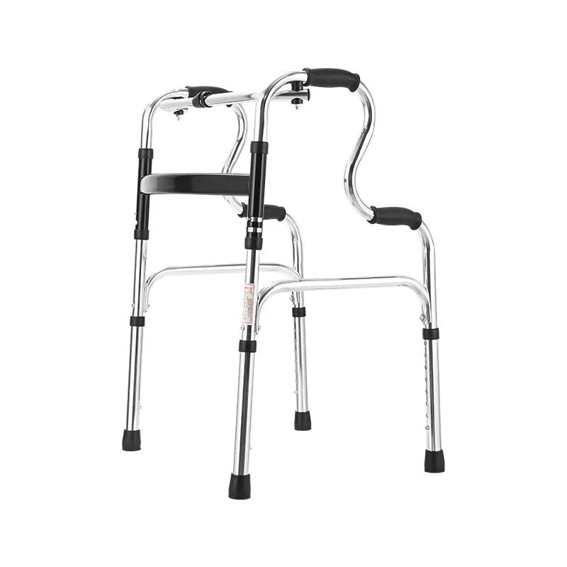 Elderly Walking Frame Four-Legged Stability Aid for Fall Prevention Mobility Stick for Independent Walking Support Handrail