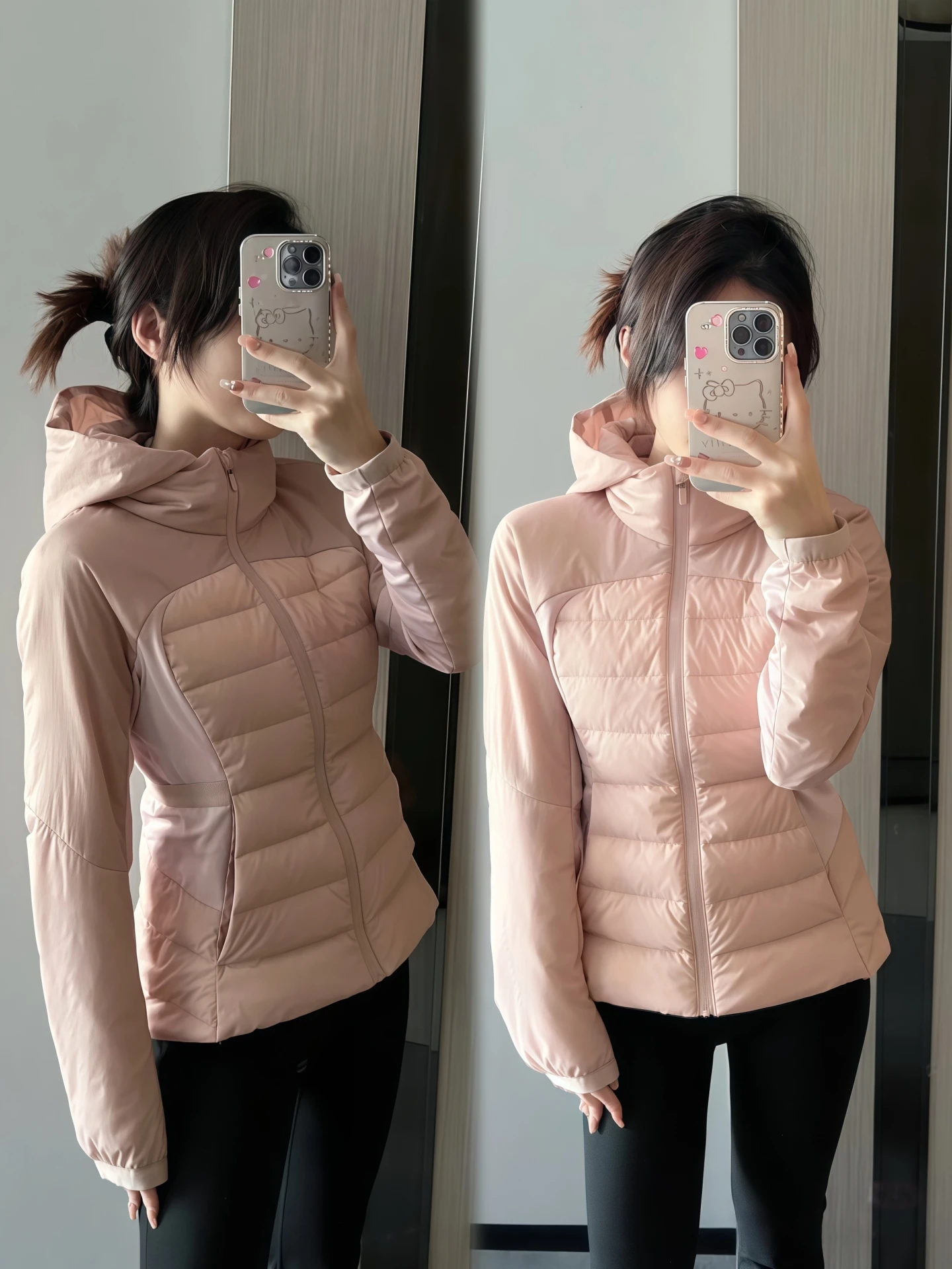 Slim Fit Com Capuz para baixo Jaet Feminino Or Sle Outdoor Yoga Fitn Leve Calor Fibra de Poliéster Branco Du Down