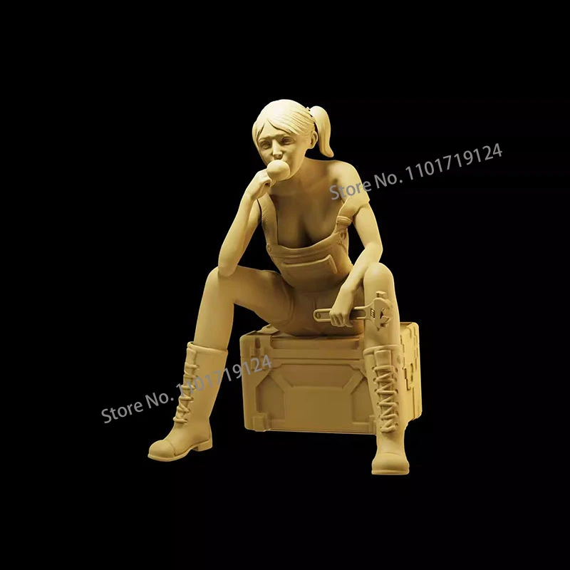 

3D печать масштаб 1/64 1/43 1/35 механический ремонт девушка фигурка Диона песочный стол уличная сцена реквизит кукла модель для автомобиля