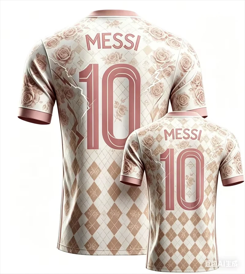 Men's Summer Messi No.10 Football Short Sleeve T-shirt Jersey Oversized Fashion Streetwear Athletic Daily Tops Kids Clothes