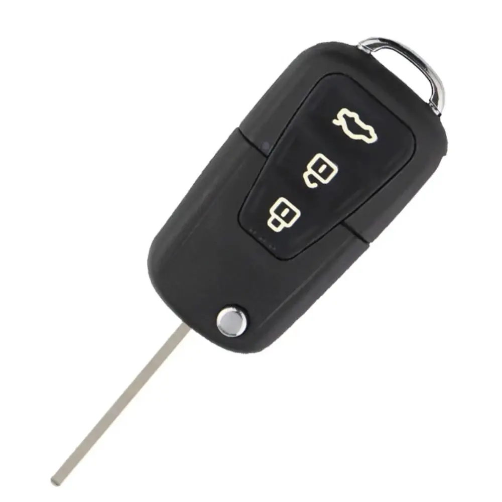 3 Knoppen Flip Opvouwbare Autosleutel Shell Voor Liban X 60X50 Vervanging Remote Key Fob Case Cover Met Ongesneden Mes