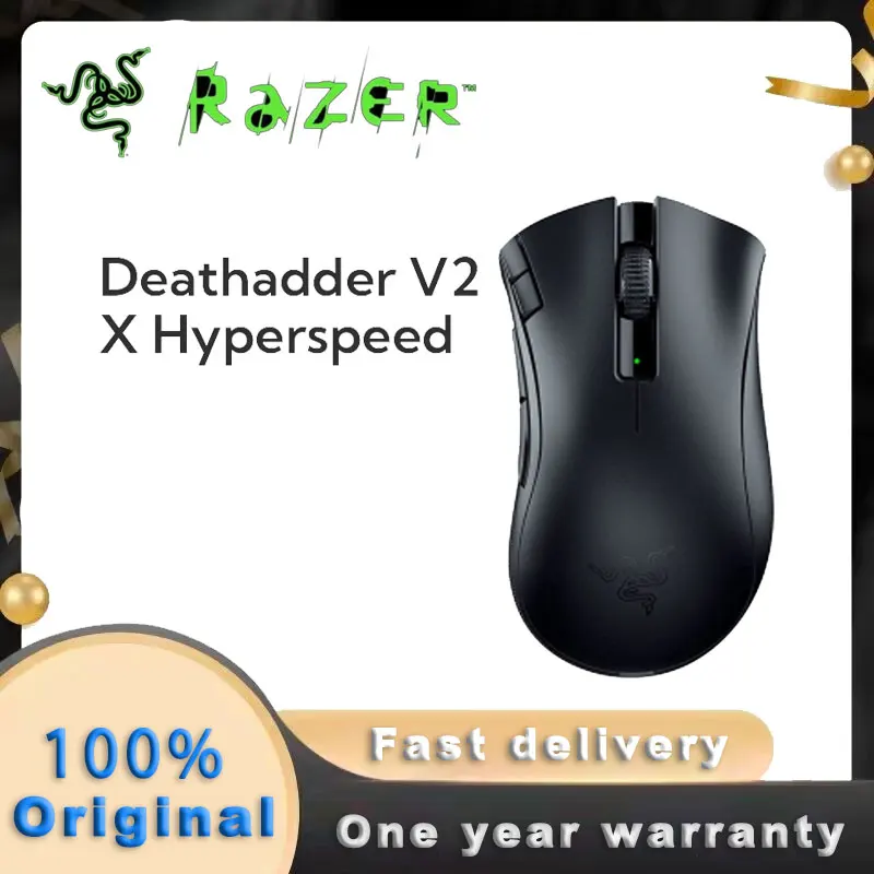 Razer DeathAdder V2 X HyperSpeed Wireless Gaming Mouse With Best In Class Ergonomics 7 Programmable Buttons For Pc Laptop