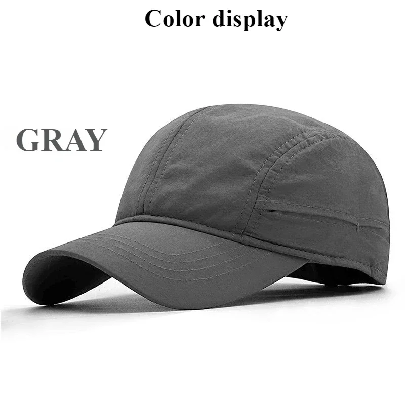 Große Größe, leicht, dünn, schnell trocknend, Baseballkappen, männlich, solide, Vintage, Unisex, XL, 65 cm, Sportmütze, verstellbare Trucker-Kappe, Snapback-Hüte – Detail 6