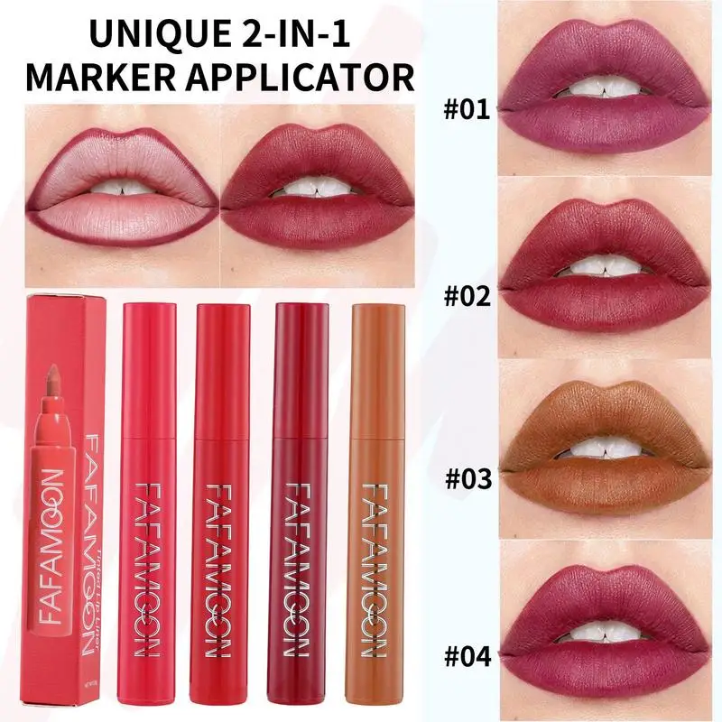 1pcs Lip Liner Marker Pen Hydrating Waterproof Lip Stain Long Lasting Colour Matte Lipstick Contour Pen With A Natural Effect