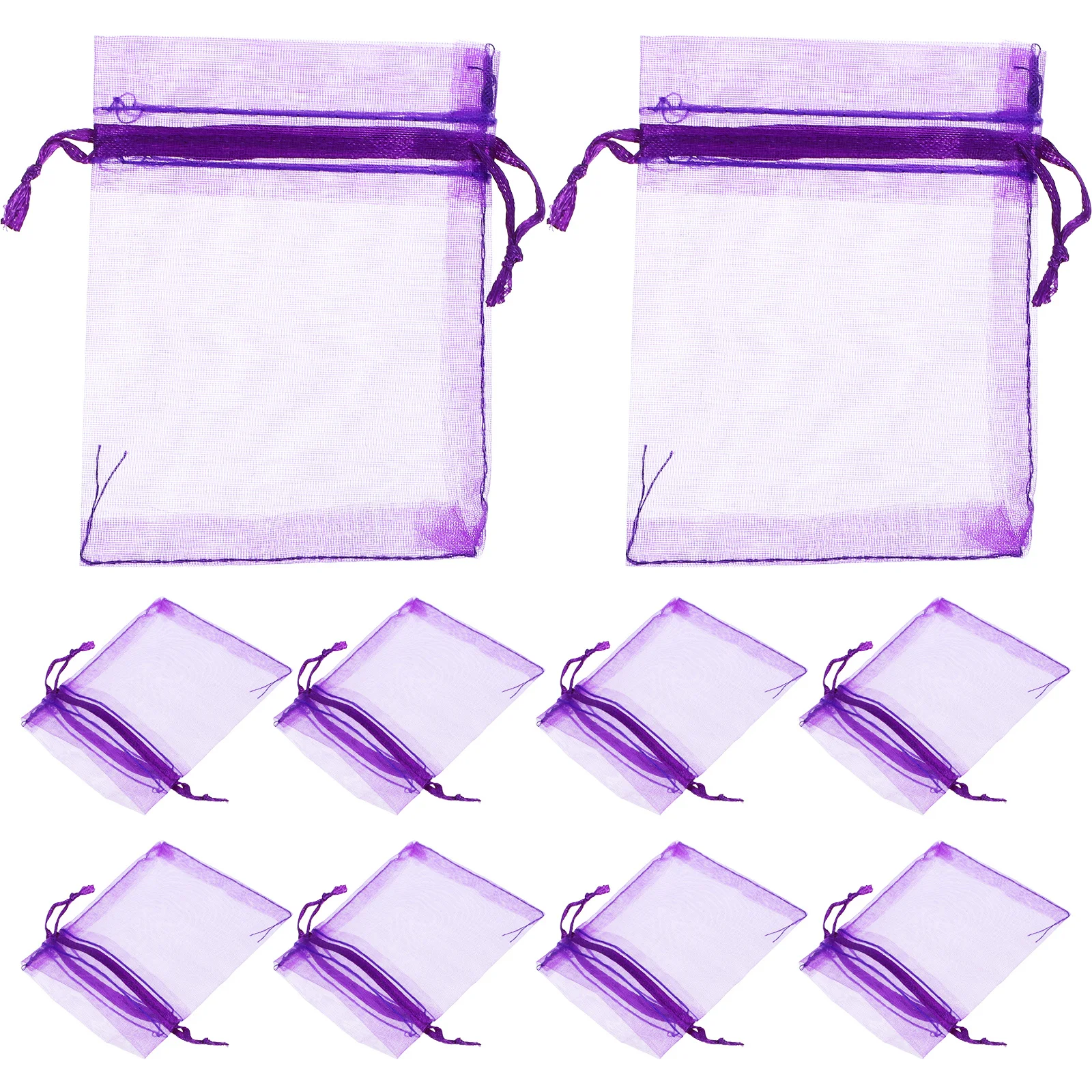 

100pcs Lavender Sachet Bags Empty Refillable Pouches For Dried Flowers Storage Gift Packaging Drawstring Scented Bags Aromatic