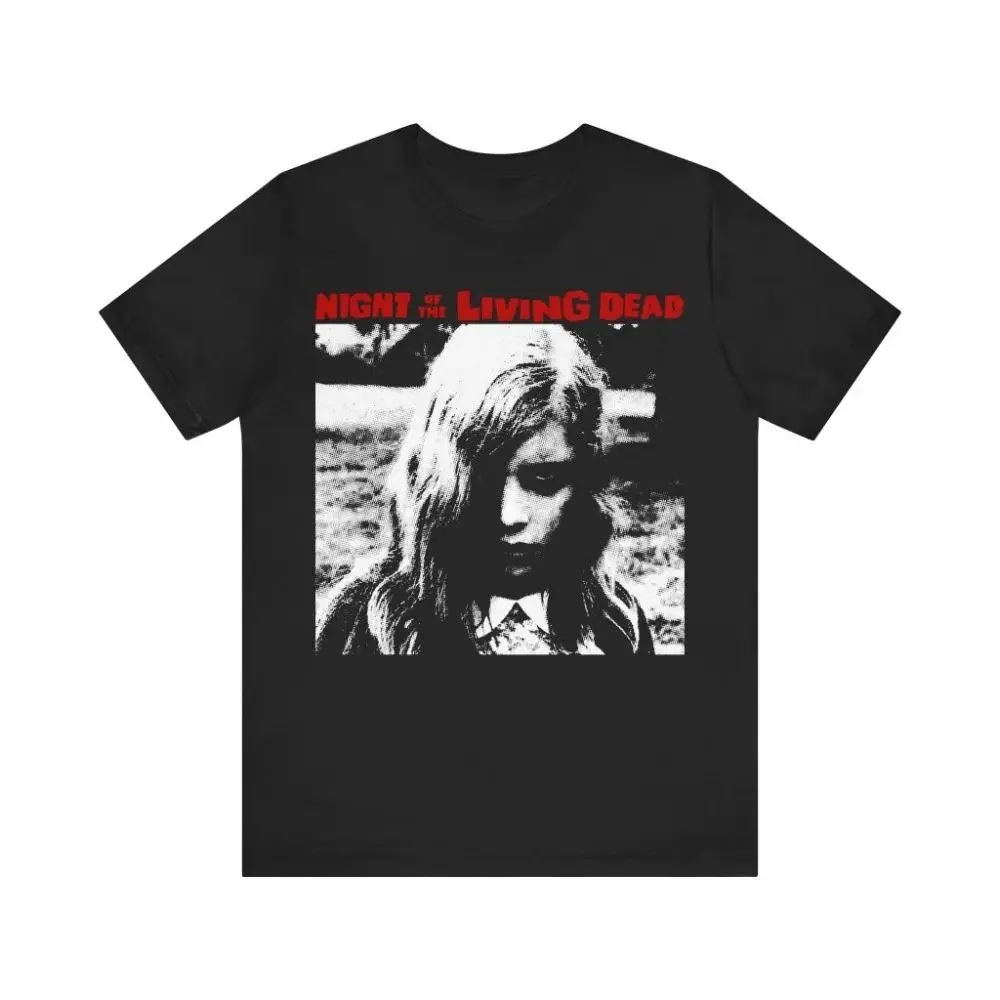 Classic Movie T-shirt Night of The Living Dead Horror Movie T-shirt Zombie Movie Vintage Movie Unisex Short-sleeved Print Tops