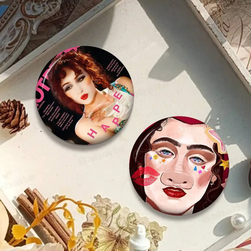 American Singer Chappell Roan Badges Creative Tinplate Soft Button Pins Animal Icon Brooch Lapel Backpack Badge Accessories Pin