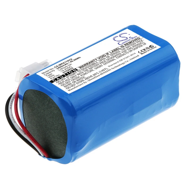 Li-ion Vacuum Battery for Miele,14.4v,3400mAh,RX1-SJQL0 Scout RX2 60 Scout RX3 60,9702922