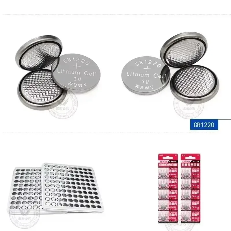 CR1220 CR 1220 LM1220 BR1220 KCR1220 3V Lithium Battery For Toy Watch Scale Calculator Car Remote Control Mouse Button Coin Cell