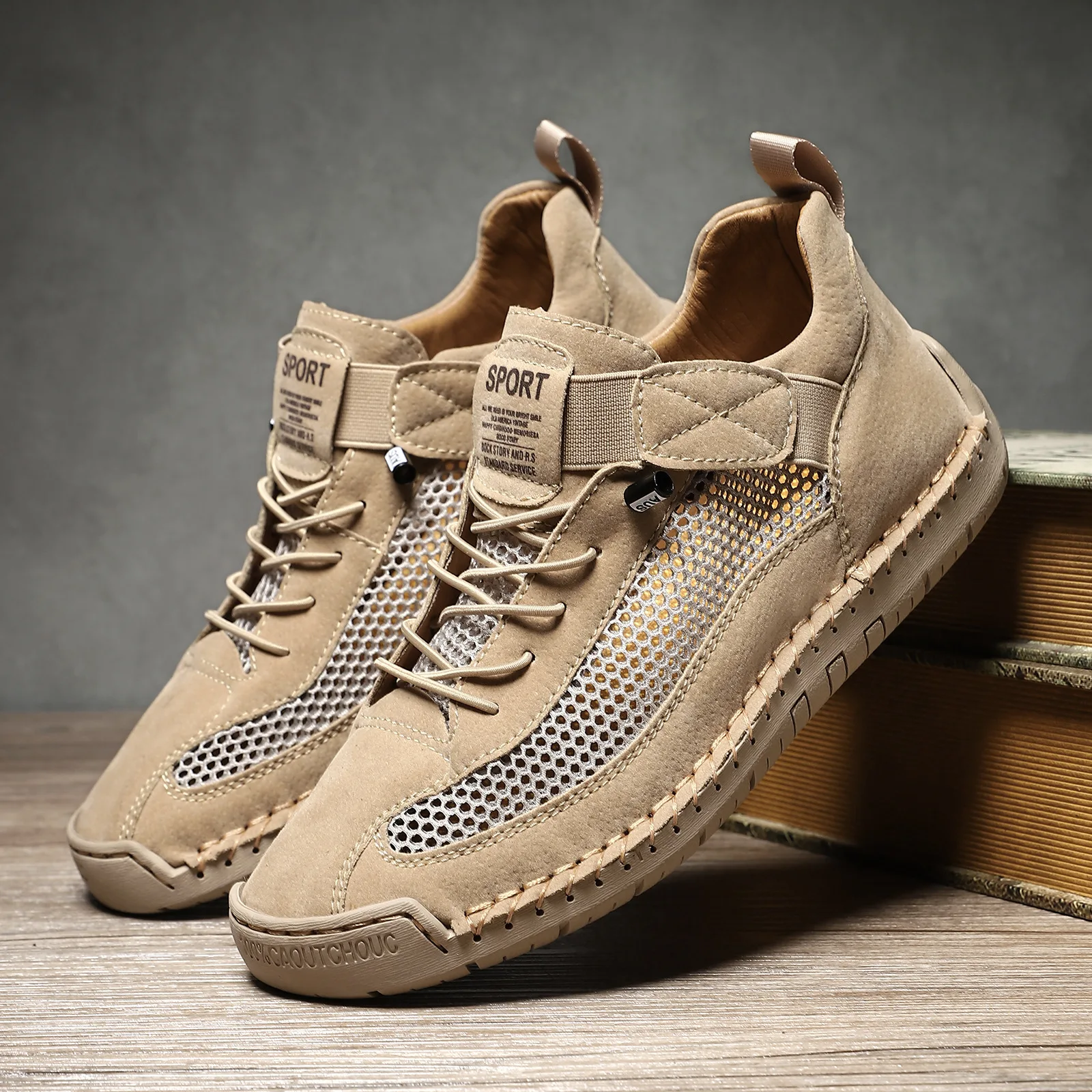 Mesh shoes large size men and women couple outdoor casual summer breathable sports mesh shoes