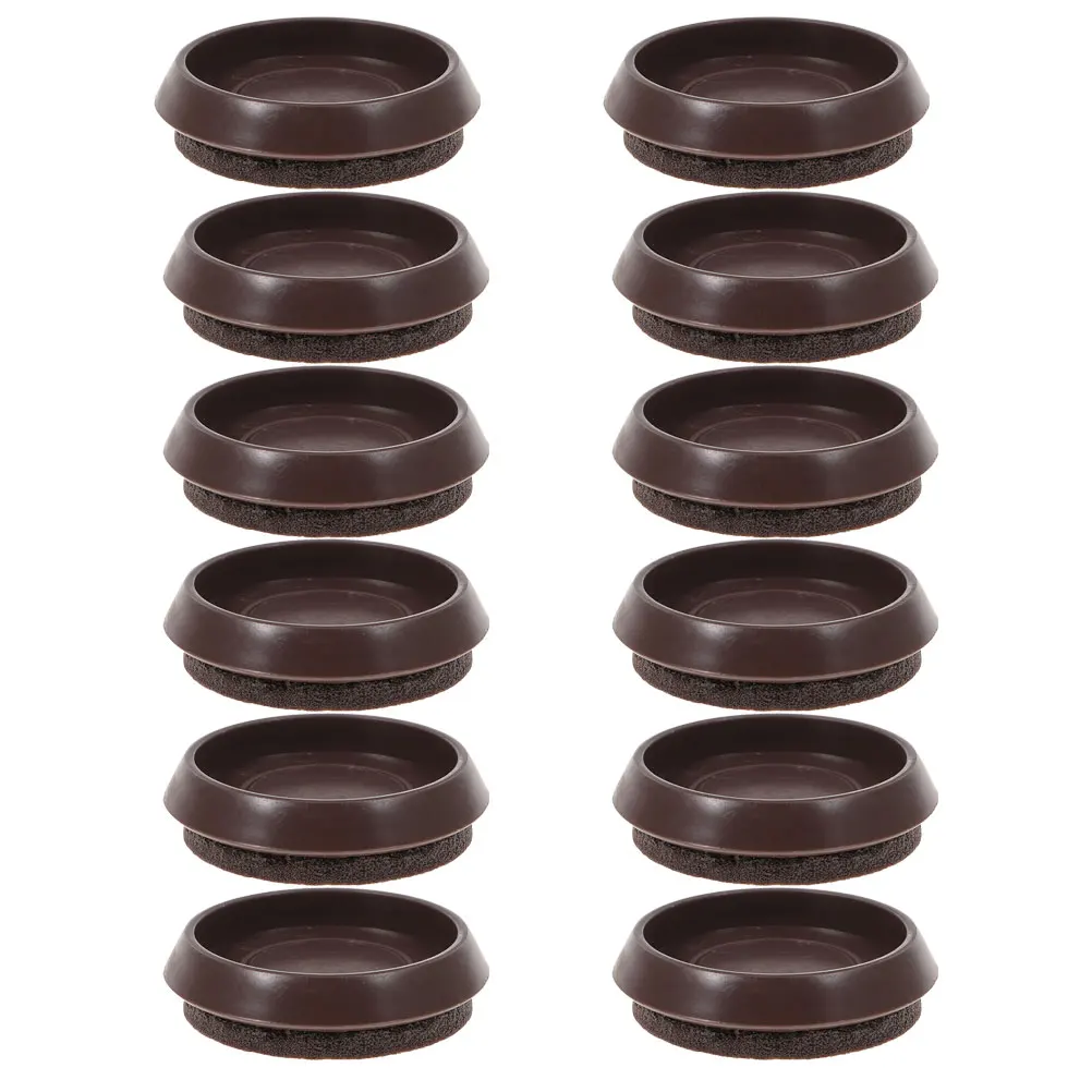 

12 Pcs Anti-slip Caster Cup Cups Coasters Casters niture Pads Antislip Felt Couch Feet Accessories