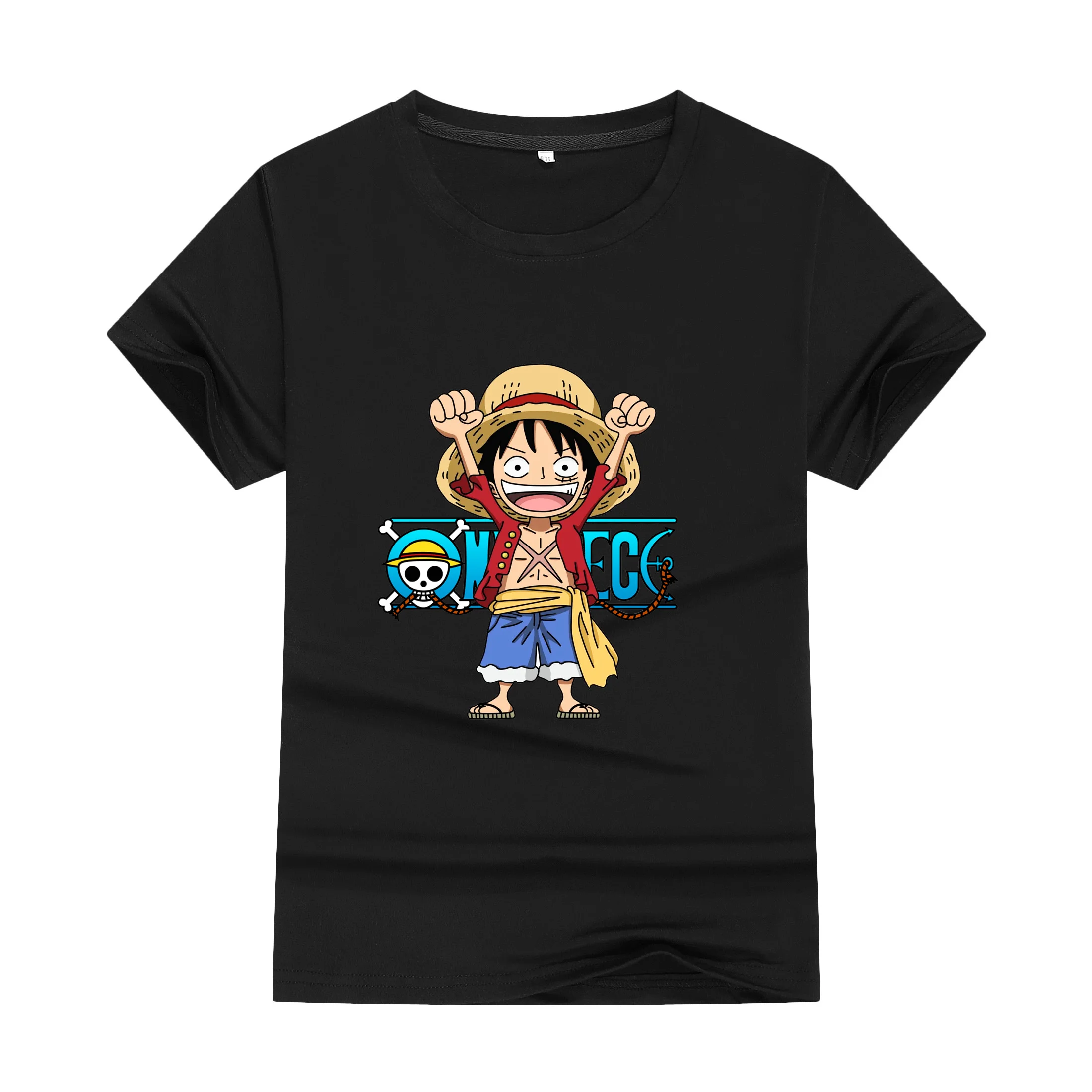 2024 regalo caldo bambini rufy bambini Y2k vestiti bambini t-shirt abbigliamento di alta qualità camicie un pezzo Anime manica corta nuovo