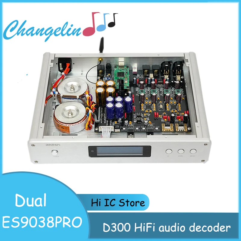 HiFi Audio Dual-core 2* ES9038PRO USB DAC Decoder Board TCXO XLR RCA Output