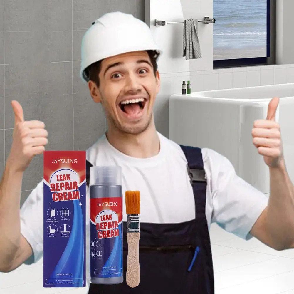 100 مللي تسرب إصلاح مانع التسرب مقاوم للماء سوبر قوي الترابط المنزلية ختم أداة إصلاح مانع التسرب كريم طلاء السائل رذاذ