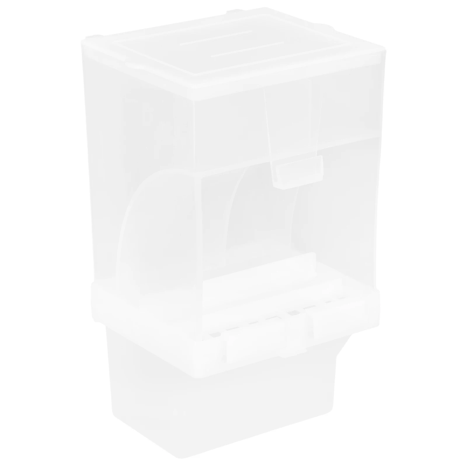 

Automatic Bird Feeder For Canary Parrot Finch Small Birds Auto Food Dispenser No Spill Detachable Tray Bird Cage Feeding