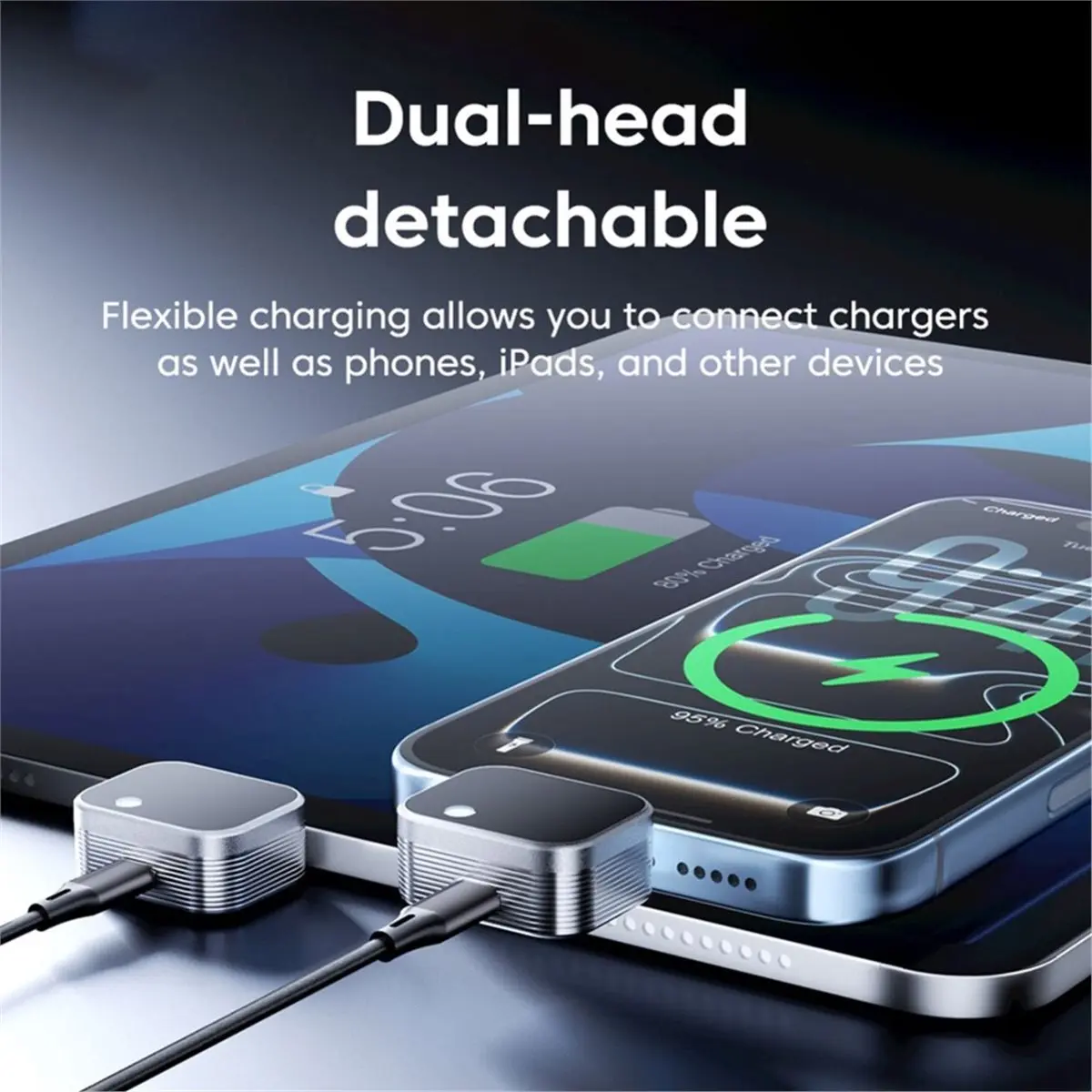 140W Charger Splitter Self-Cut Adapter, Universal Auto Disconnect for Charging, Overcharge Prevention Separator