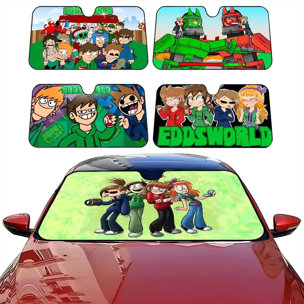 

E-Eddsworld Car Sun Shade Front Window Sunshade For Most Sedans SUV Blocks Max Uv Rays Keep Your Vehicle Cool