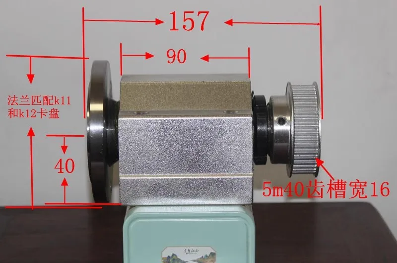 Lathe spindle high-strength lathe head assembly integrated spindle box non flange bearing