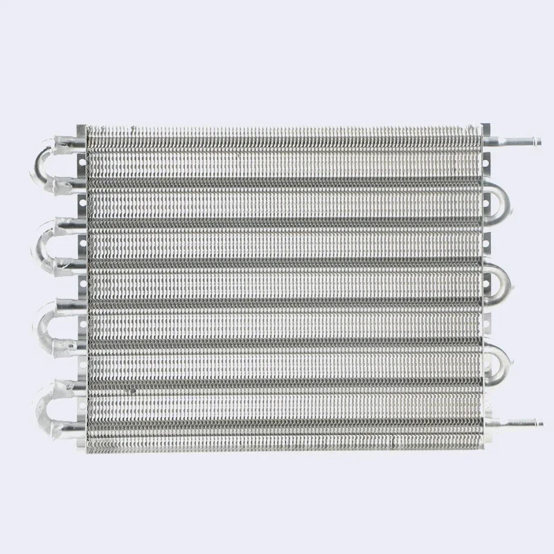 4/6/8 Row Aluminum Remote Transmission Oil Cooler Auto-Manual Radiator Converter Kit